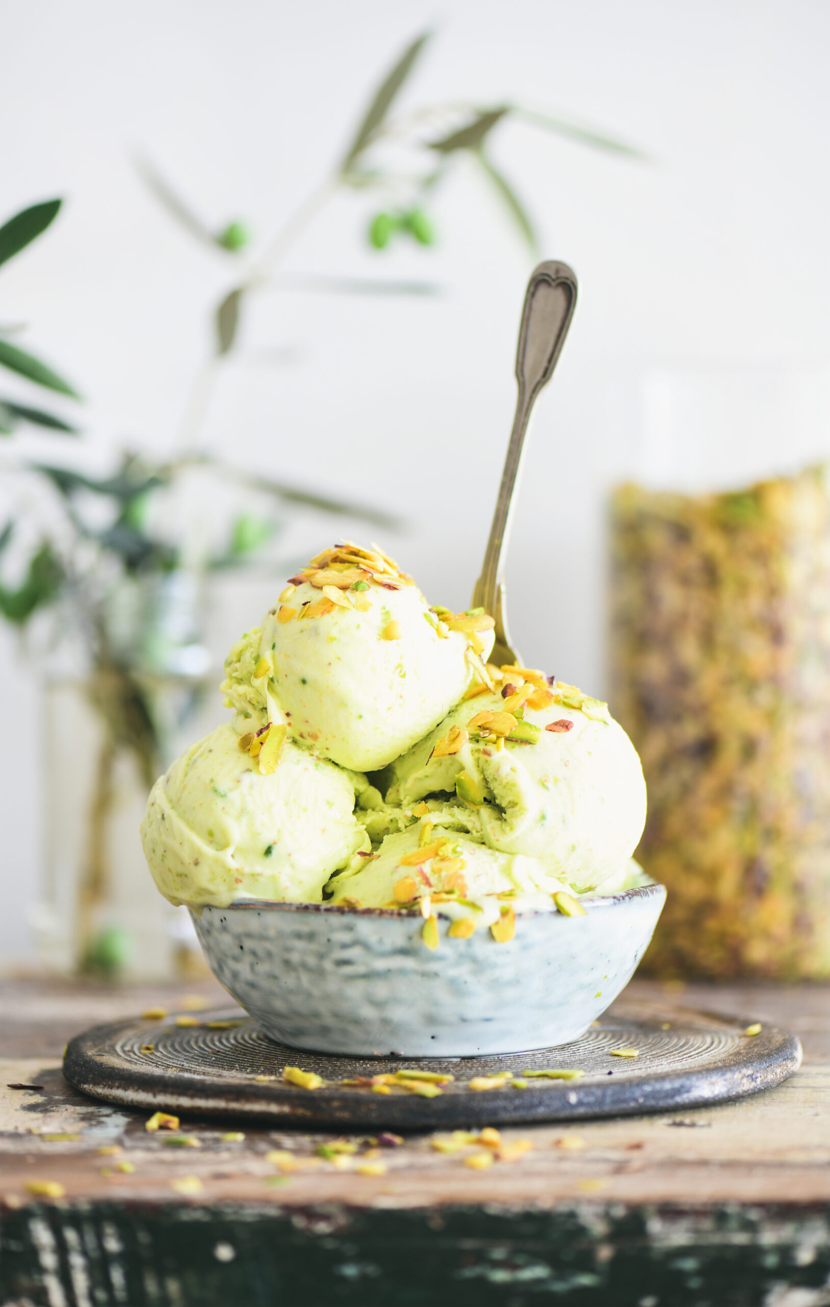 bowl of homemade pistachio ice cream dessert with 2024 10 17 09 19 20 utc scaled